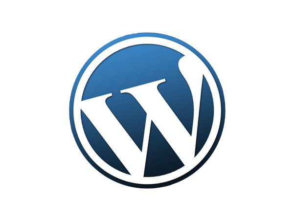 Ikona Wordpress niebieska